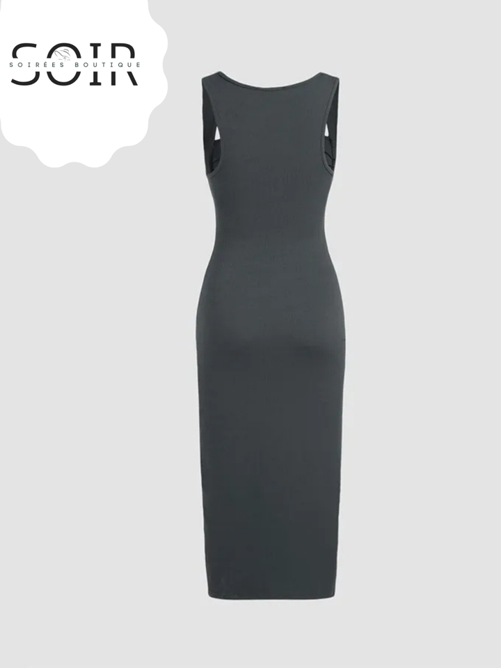 Silver Vein Knitted Sheath Dress