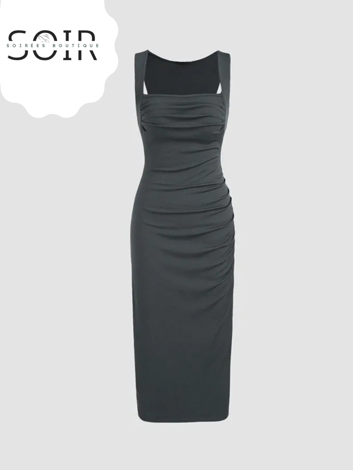 Silver Vein Knitted Sheath Dress