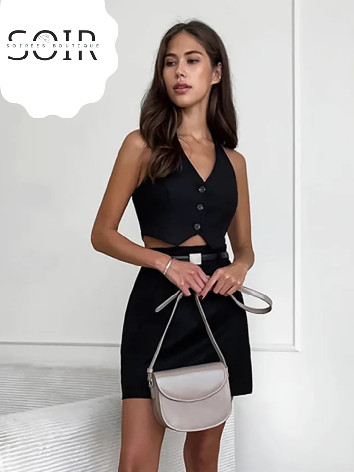 Vice Ensemble Halter Vest Skirt Set