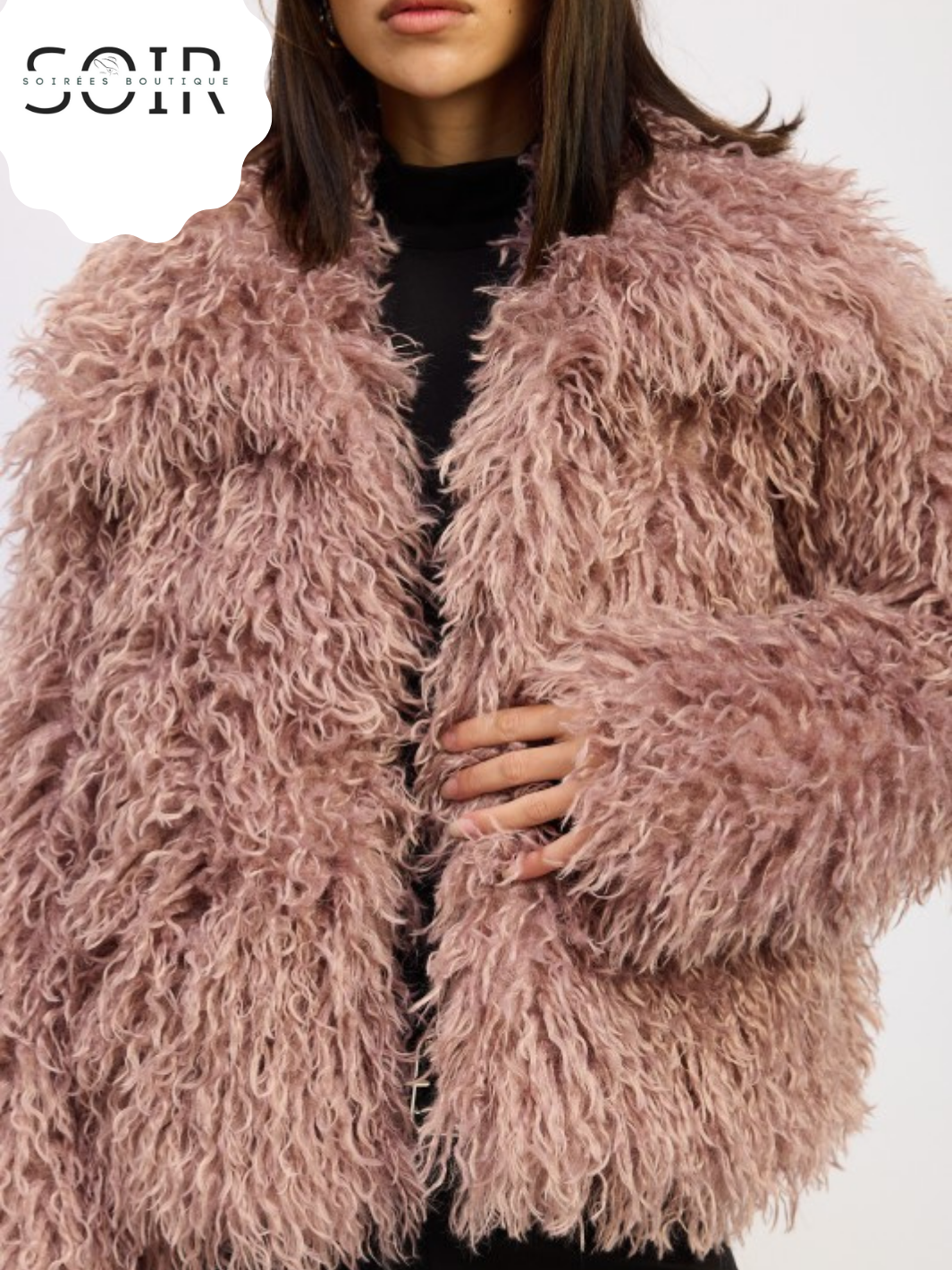 Autumn Afterglow Shaggy Fur Coat