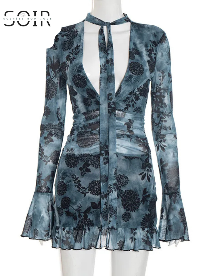 Nocturne Bloom Mini Dress