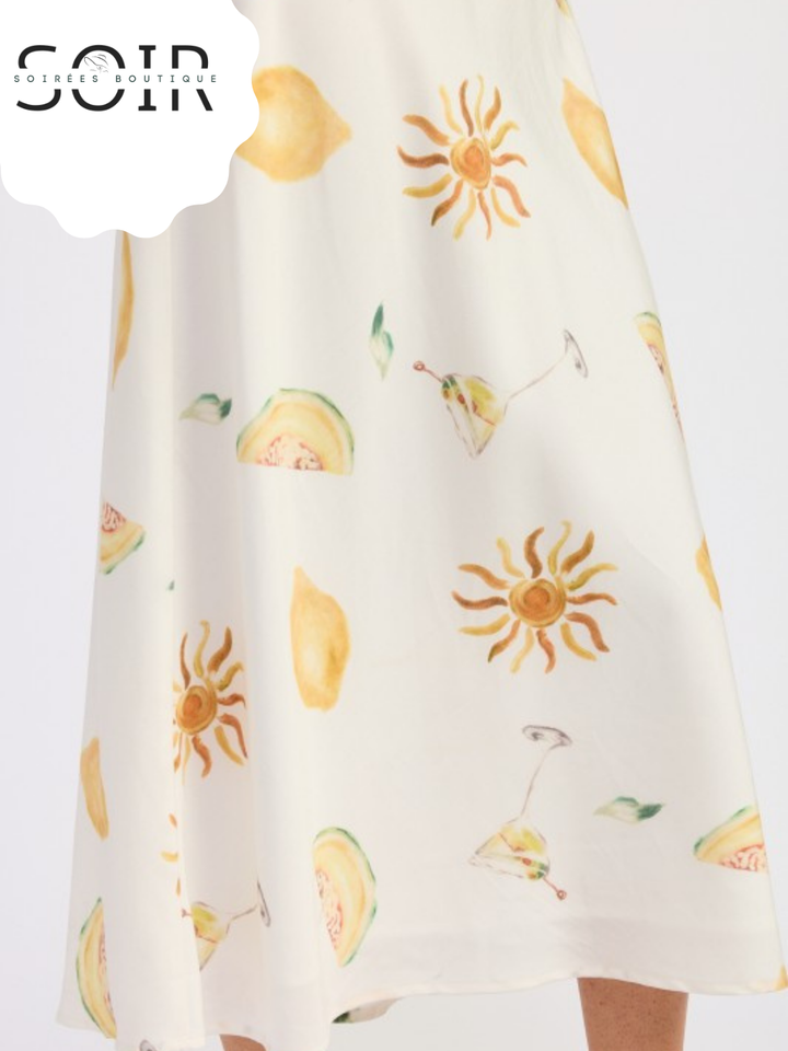 Ivory Bloom Vow Midi Dress