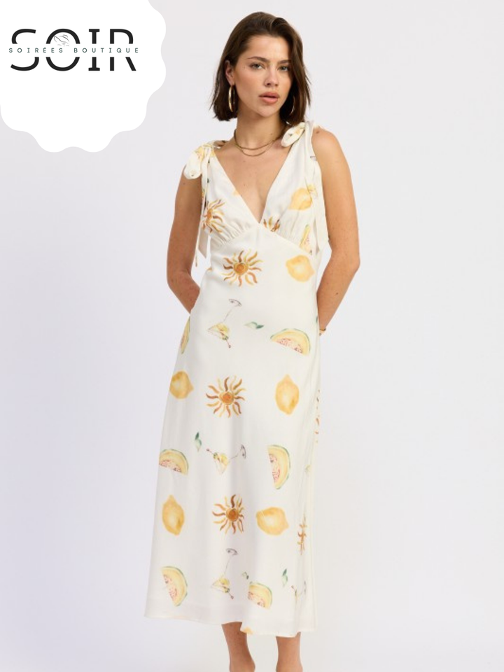 Ivory Bloom Vow Midi Dress