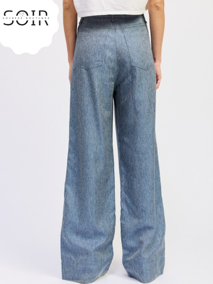 Blueframe Belted Denim Trousers