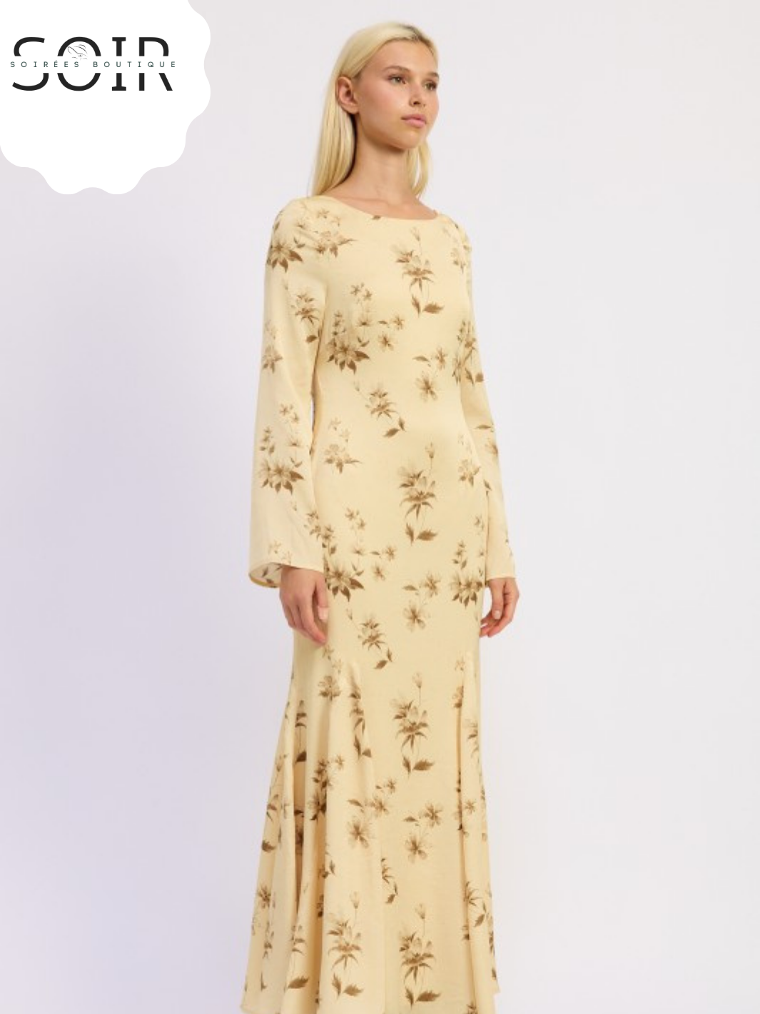 Muse Arc Open-Back Maxi Dress