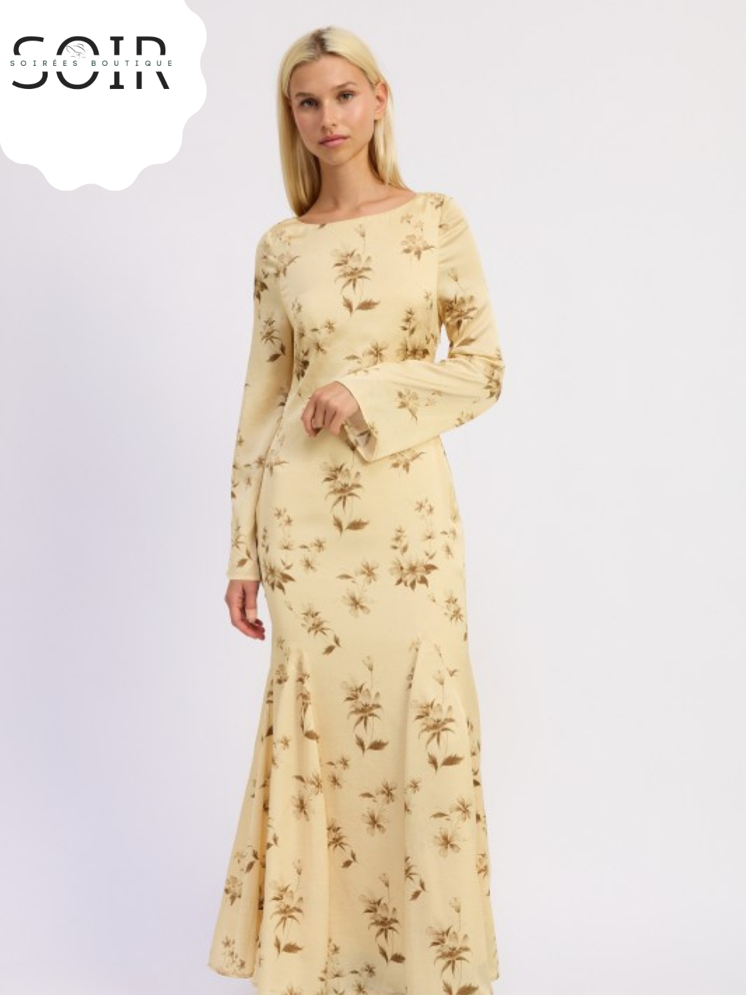 Muse Arc Open-Back Maxi Dress