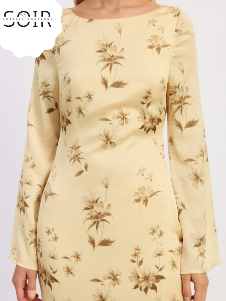 Muse Arc Open-Back Maxi Dress