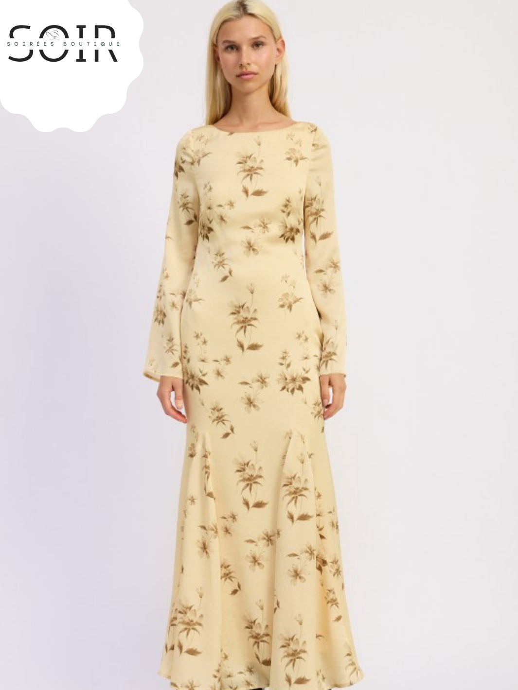 Muse Arc Open-Back Maxi Dress