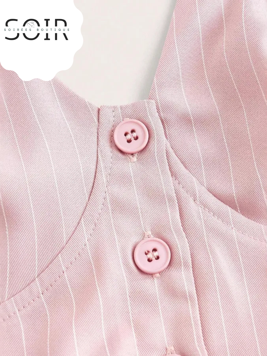Vintage Code: The Pink Striped Halter Tie Shirt