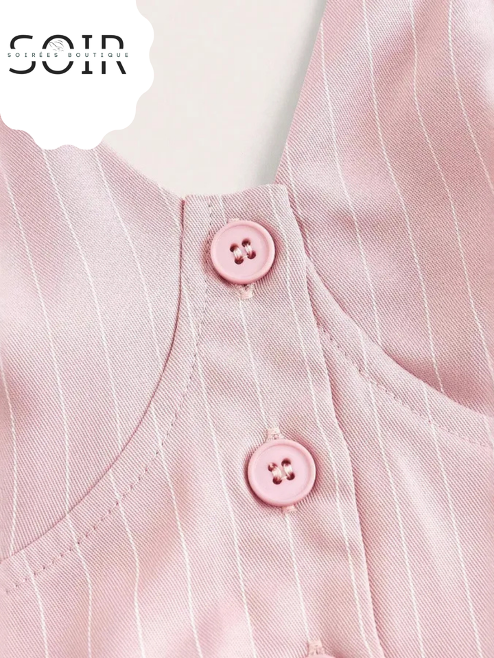 Vintage Code: The Pink Striped Halter Tie Shirt