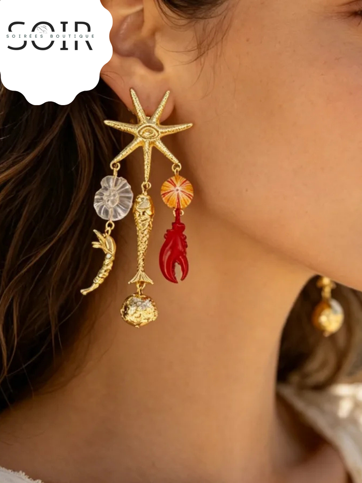 The Siren's Treasure Drop Earrings