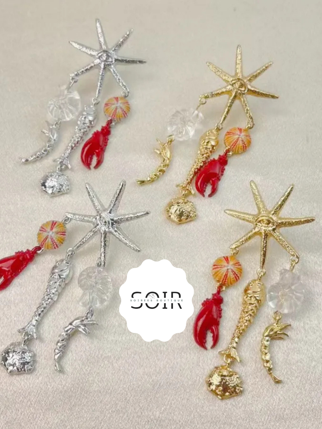 The Siren's Treasure Drop Earrings
