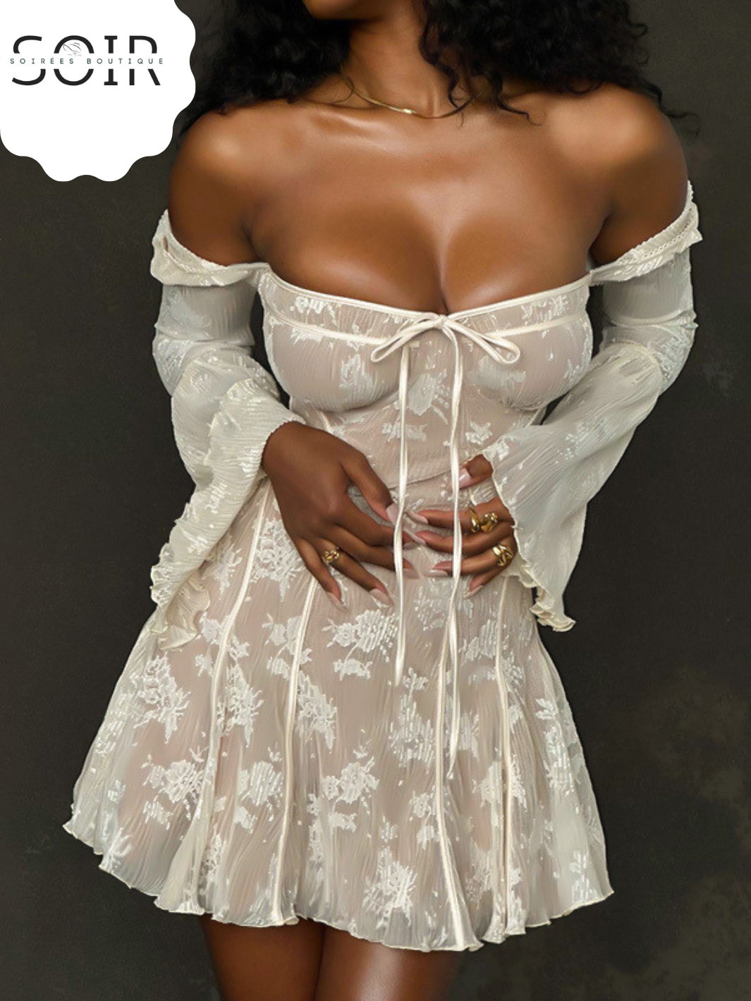 The Fawnelle Lace Mini Dress
