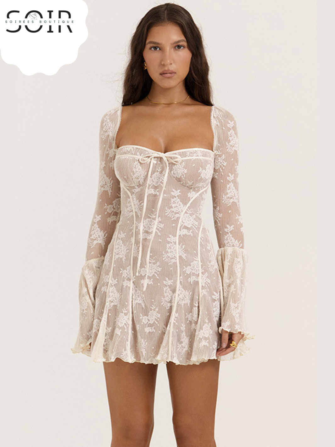 The Fawnelle Lace Mini Dress