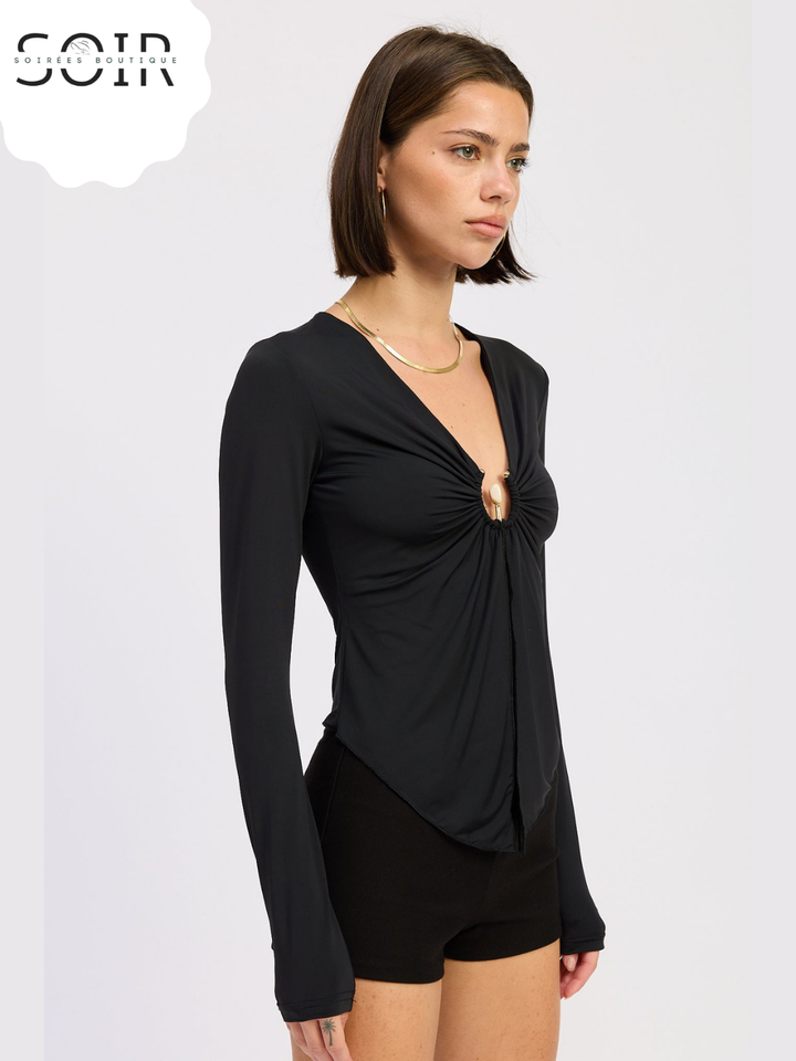 The Vanta Ring Ruched Top