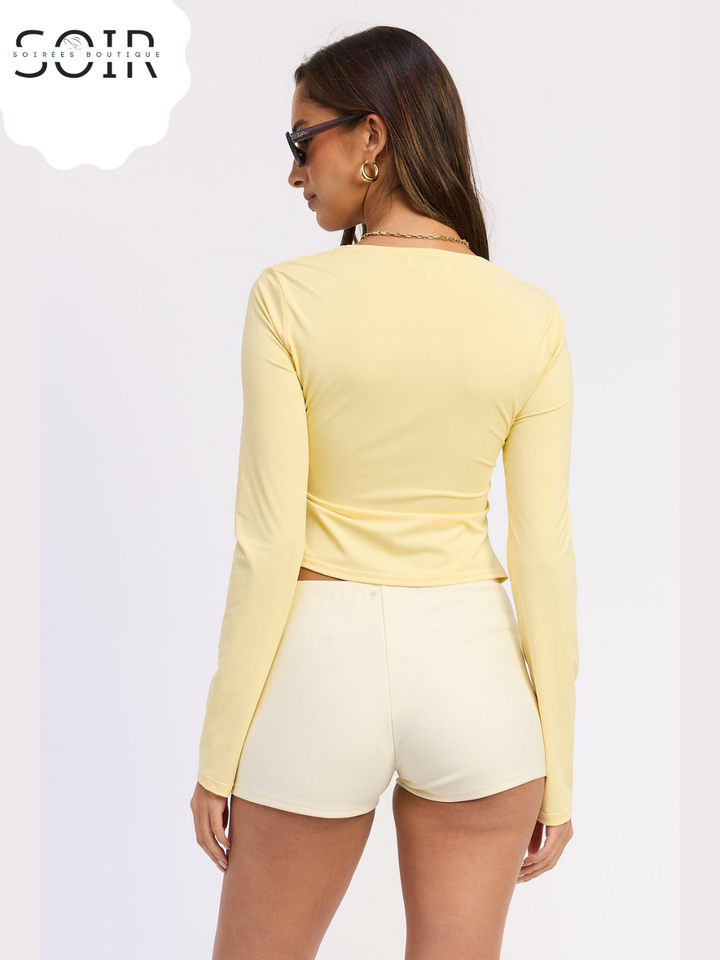 The Vanta Ring Ruched Top