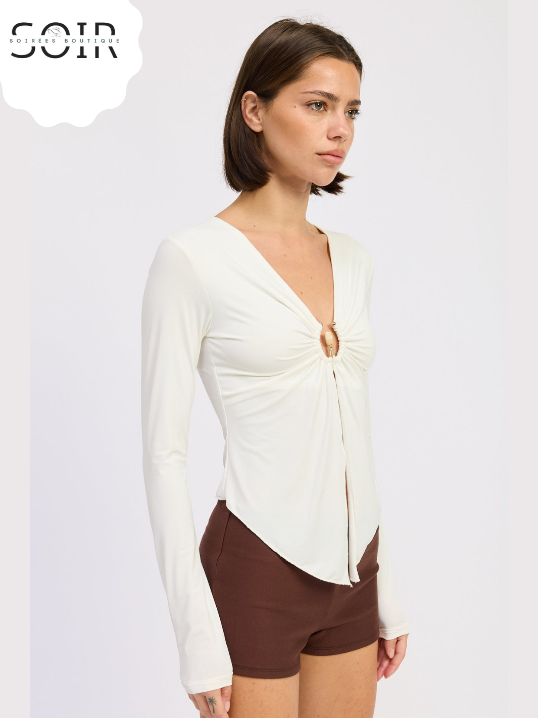 The Vanta Ring Ruched Top