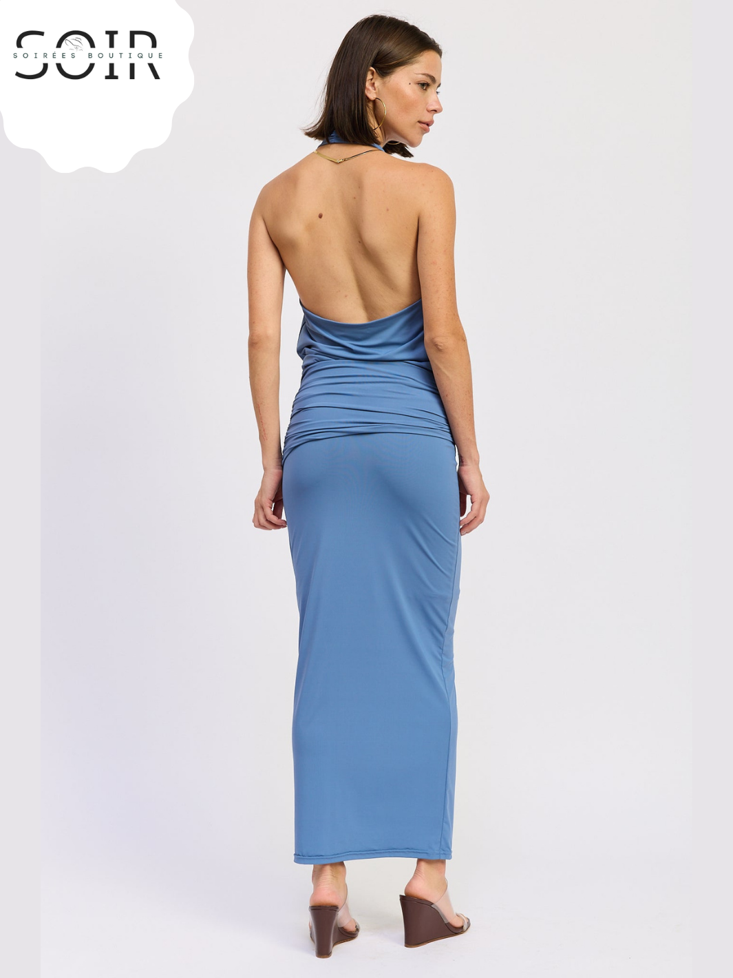 The Gilded Muse Ruched Maxi Skirt