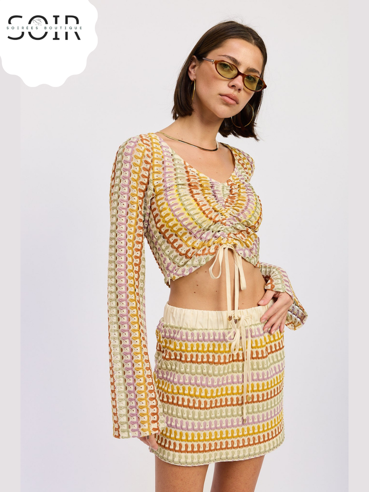 The Solara Knot Crochet Top