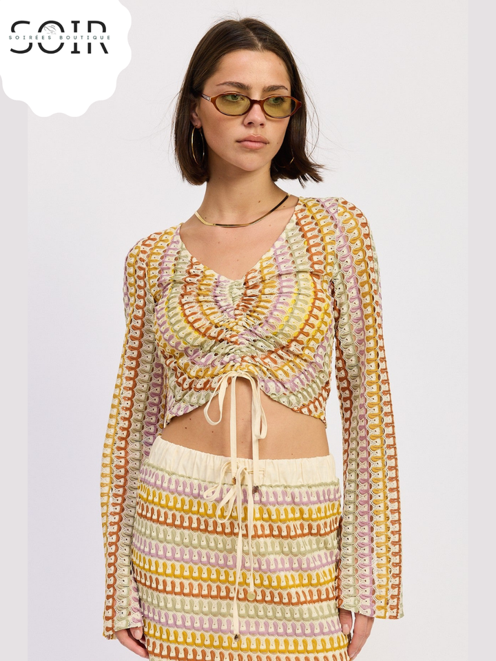 The Solara Knot Crochet Top