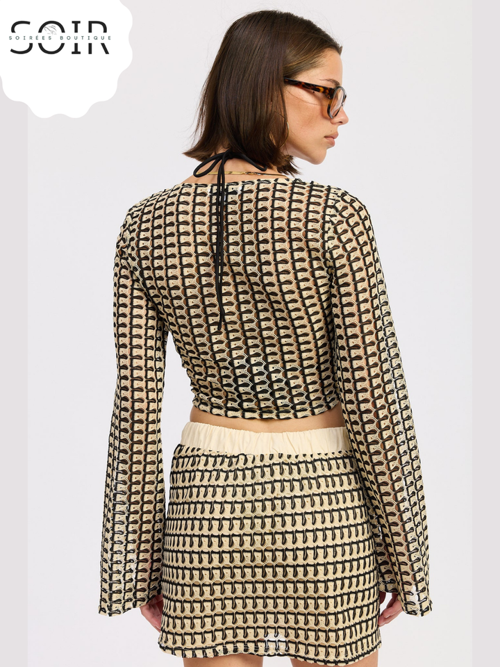 The Solara Knot Crochet Top
