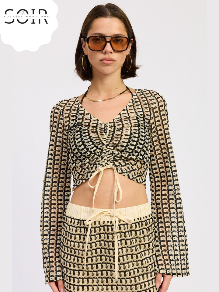 The Solara Knot Crochet Top
