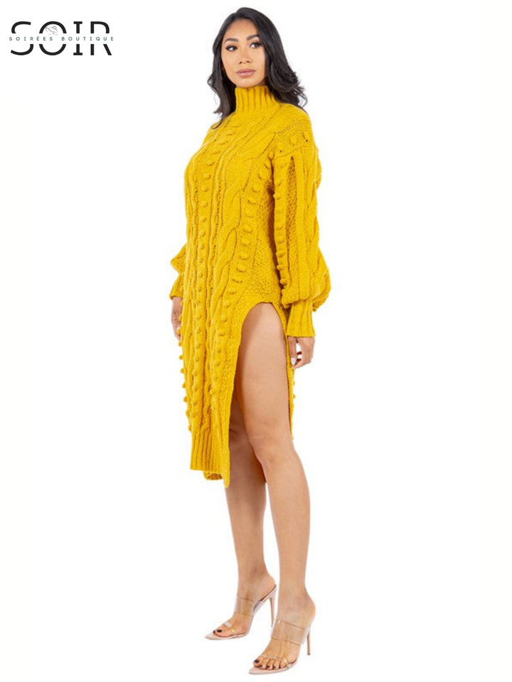 The Marigold Muse Sweater Dress