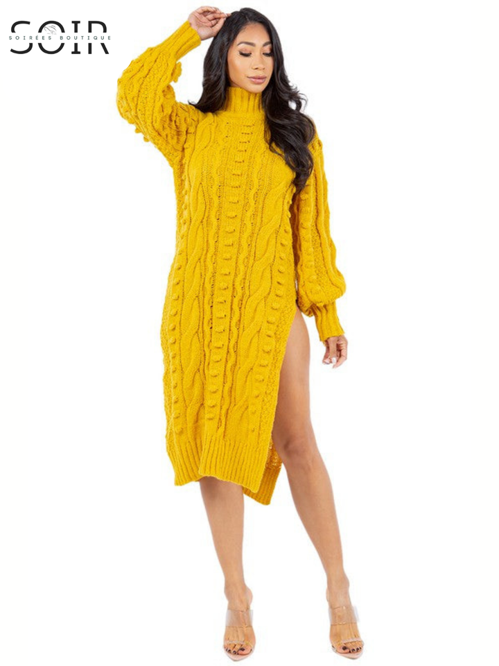 The Marigold Muse Sweater Dress