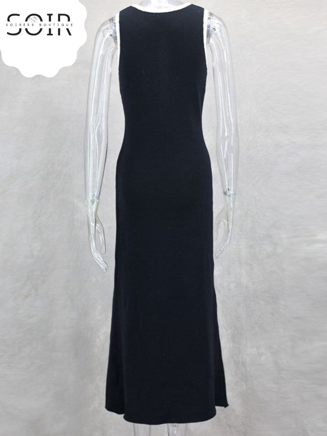 The Valentina Buttoned Knit Midi Dress
