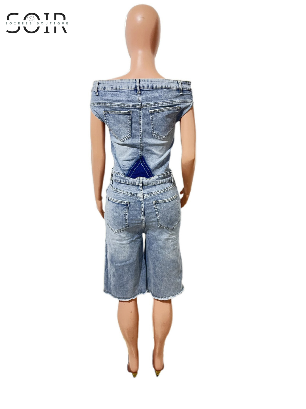 The Denim Déconstruction Romper