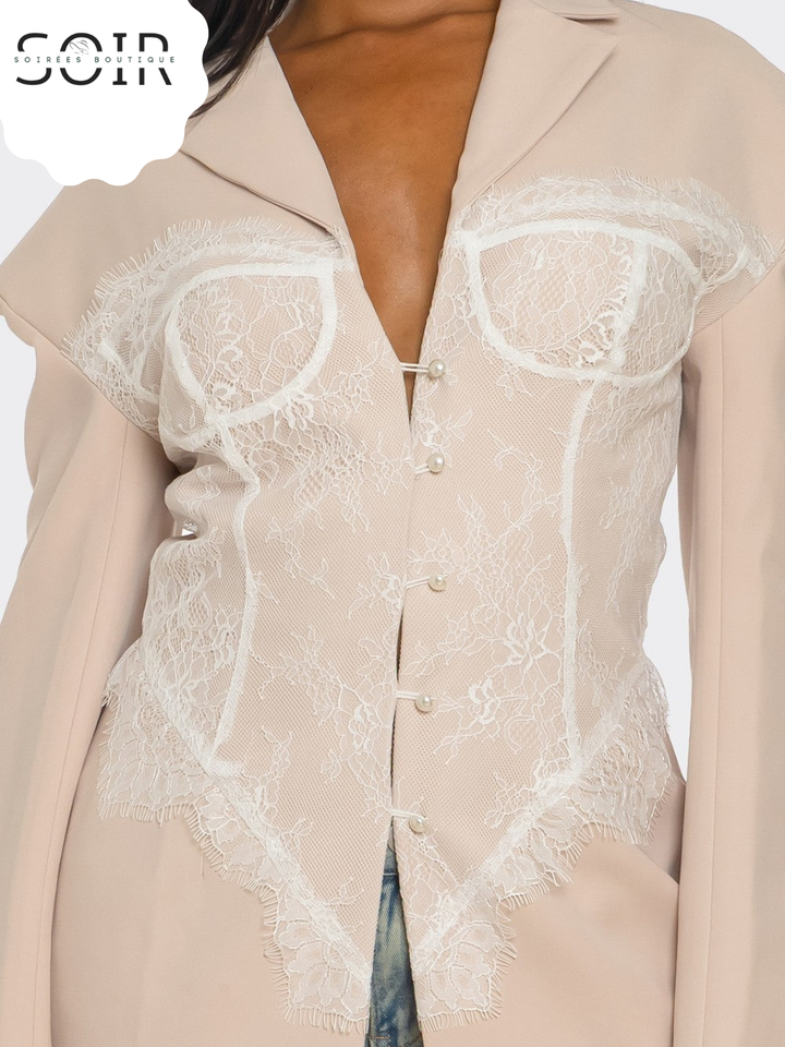 The Maison Élan Lace Blazer