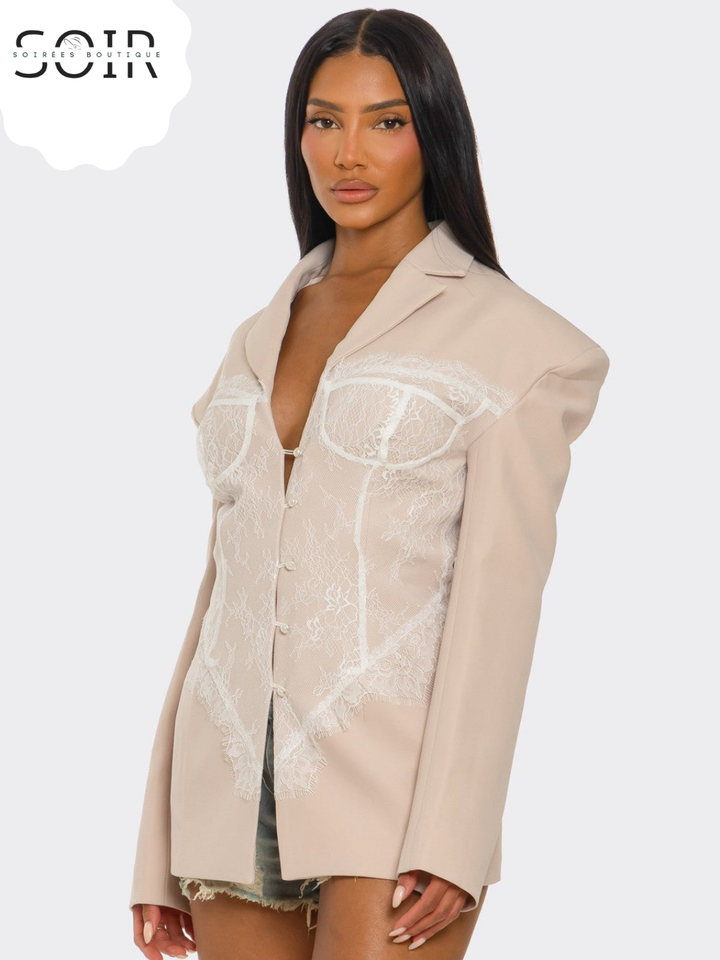 The Maison Élan Lace Blazer