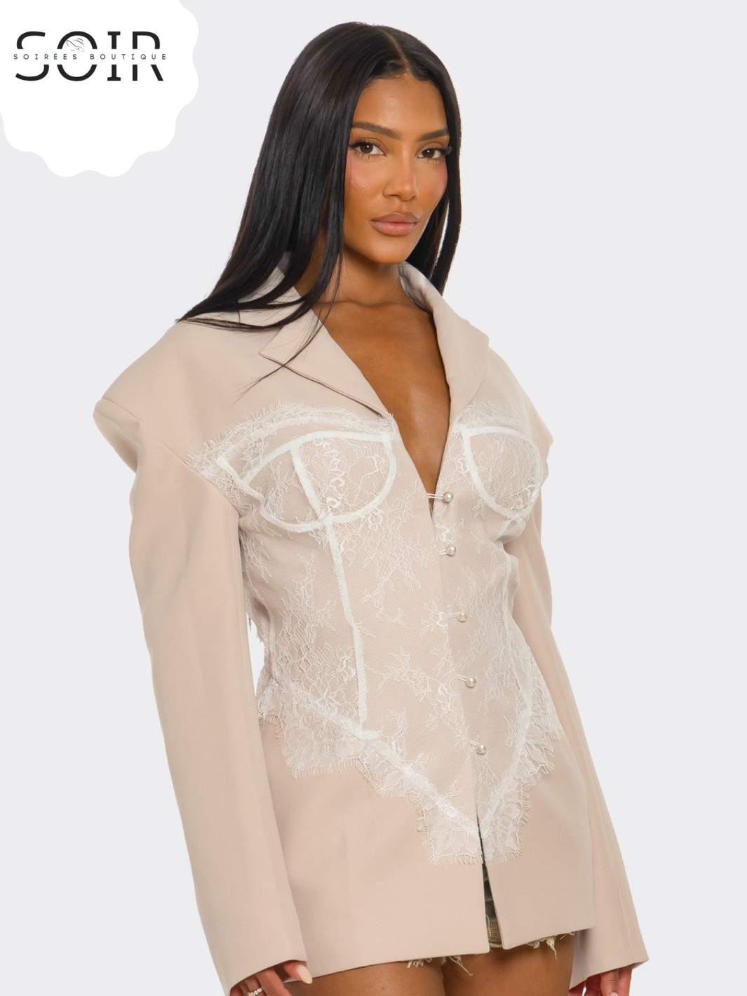 The Maison Élan Lace Blazer