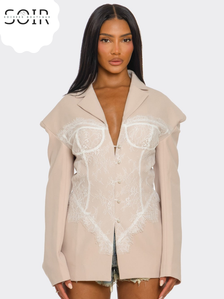 The Maison Élan Lace Blazer