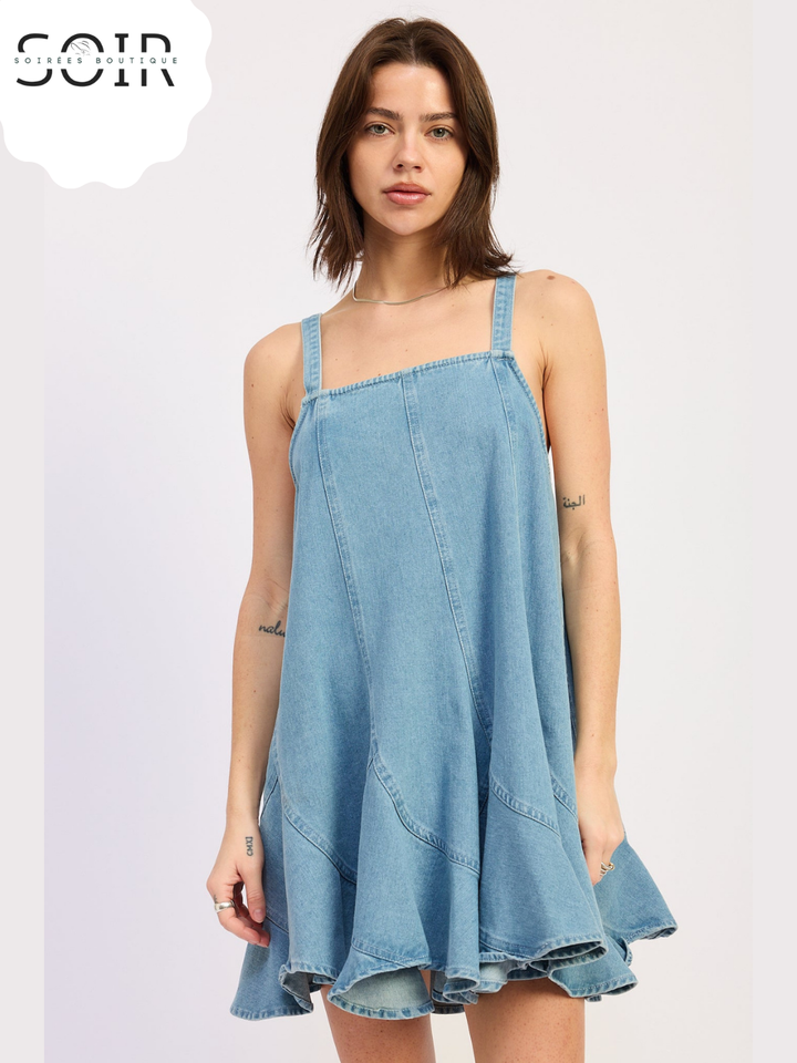 The Rivet Muse Denim Overall Dress