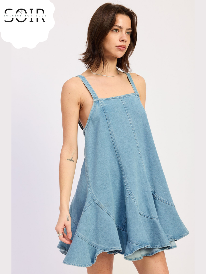 The Rivet Muse Denim Overall Dress
