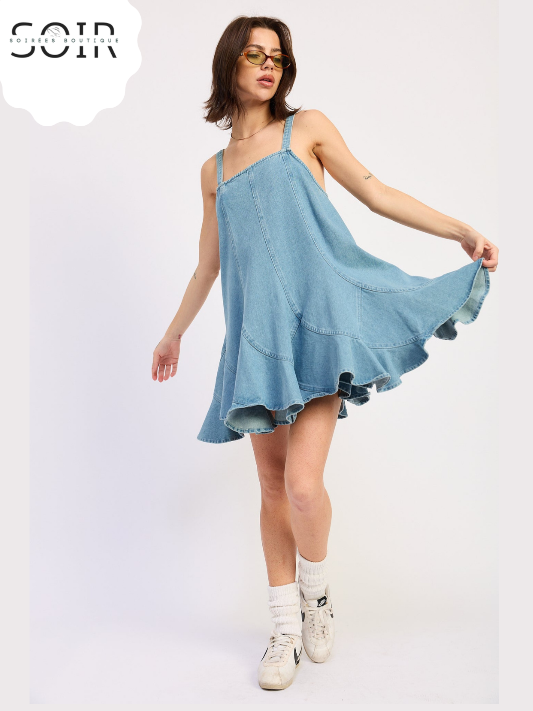 The Rivet Muse Denim Overall Dress