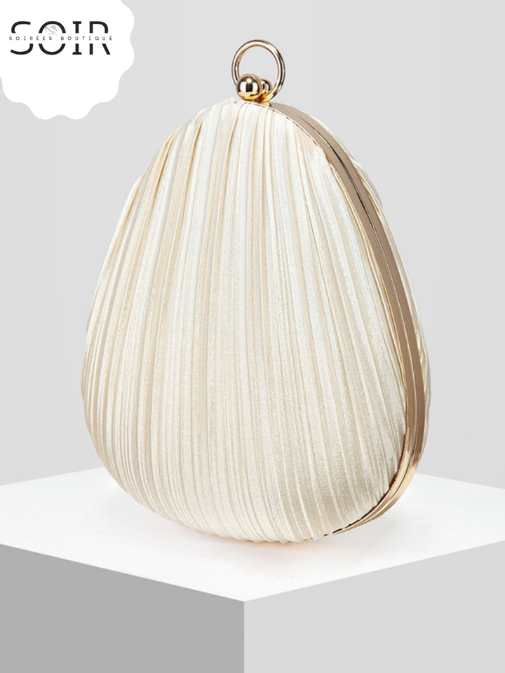 The Pearlique Pleat Clutch