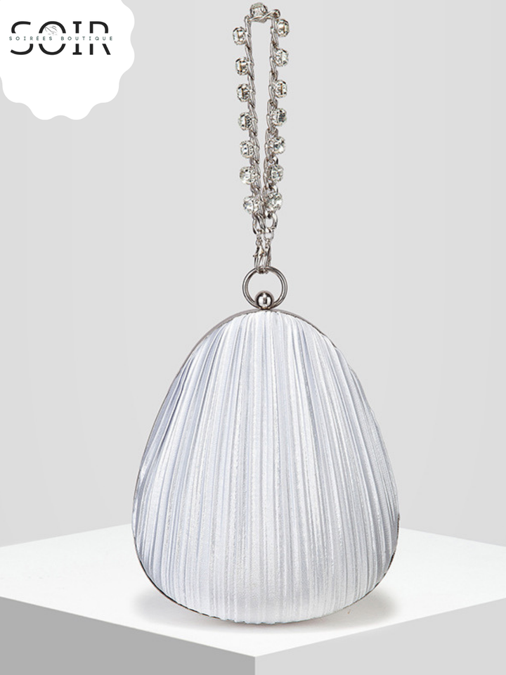 The Pearlique Pleat Clutch