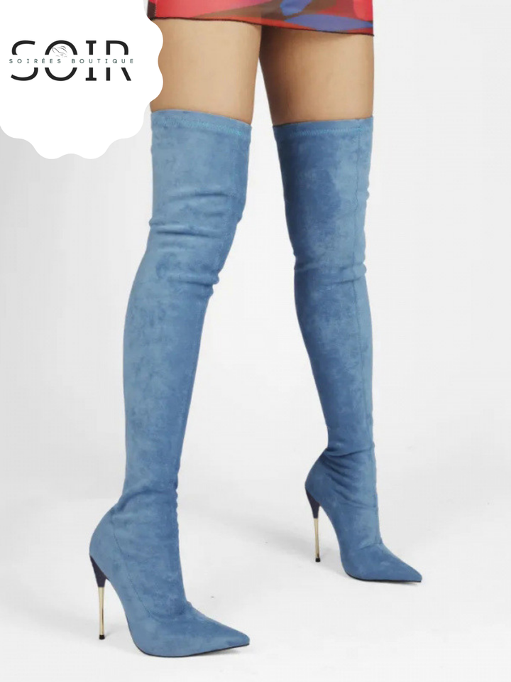 The November Kiss | Women’s Over-the-Knee Suede Stiletto Boots