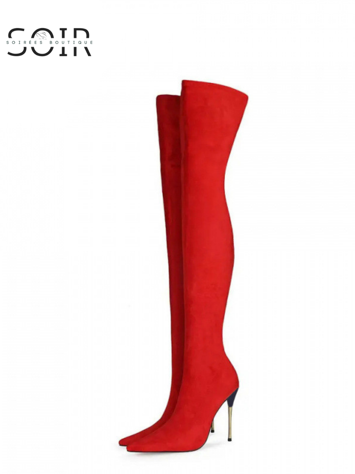 The November Kiss | Women’s Over-the-Knee Suede Stiletto Boots