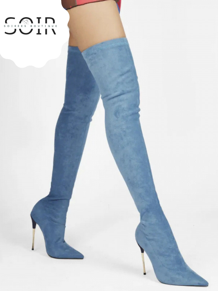 The November Kiss | Women’s Over-the-Knee Suede Stiletto Boots