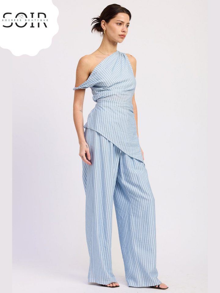 The Long Game | Women’s Wide-Leg Pinstripe Pants