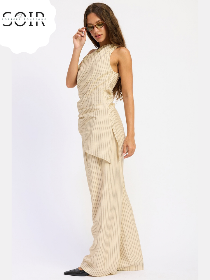The Long Game | Women’s Wide-Leg Pinstripe Pants