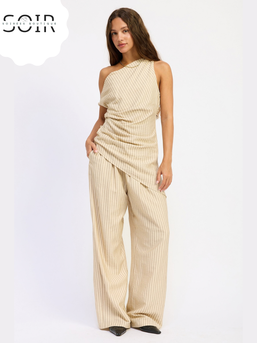 The Long Game | Women’s Wide-Leg Pinstripe Pants