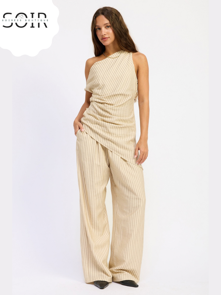The Long Game | Women’s Wide-Leg Pinstripe Pants