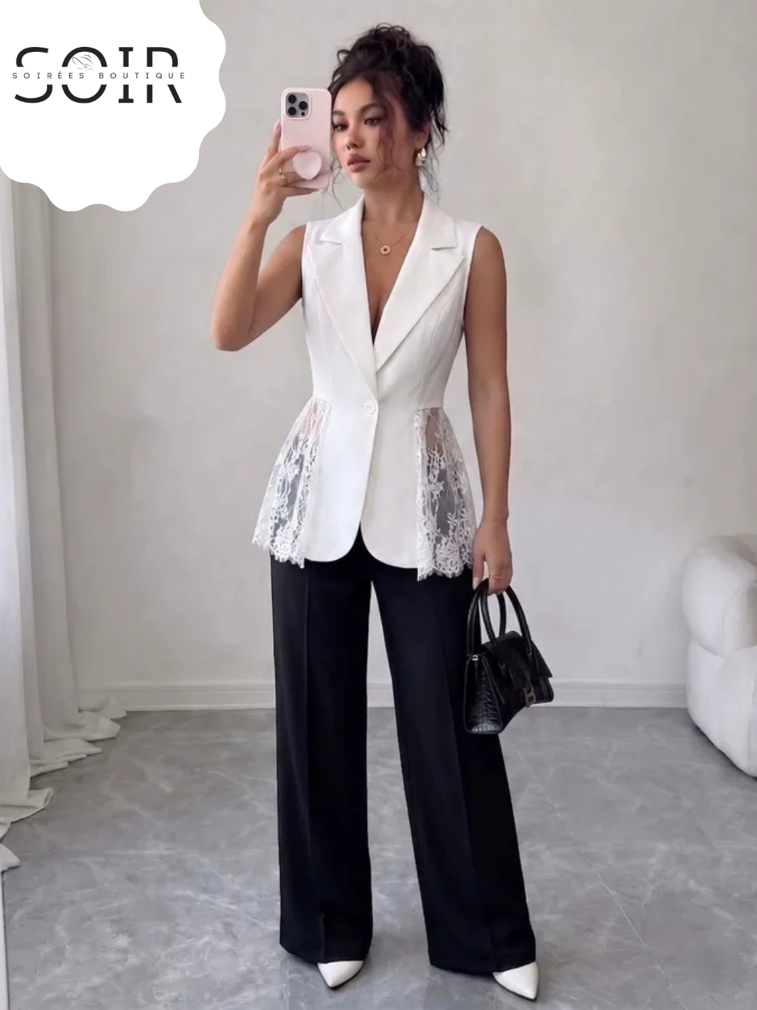 The Lace Nocturne Vest