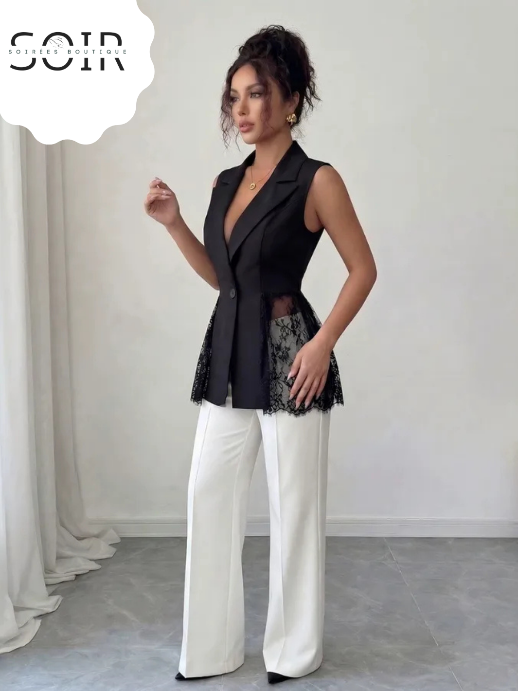 The Lace Nocturne Vest